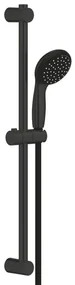 GROHE Vitalio Start 100 Glijstangset - 60cm - rond handdouche - 2 straalsoorten - gladde doucheslang - mat zwart 279482430