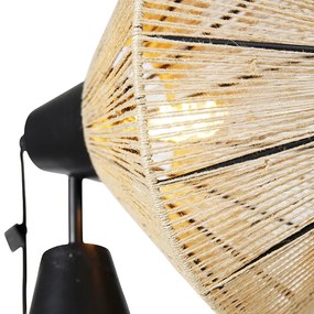 Landelijke vloerlamp tripod touw - Jenthe Landelijk E27 Binnenverlichting Lamp