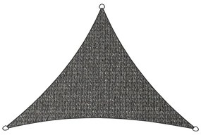 Livin'outdoor Schaduwdoek Iseo driehoekig 3x2,5x2,5 m HDPE grijs