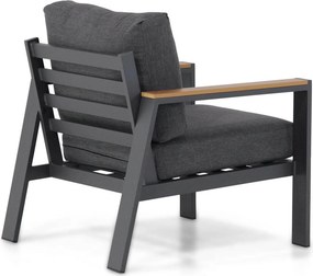 Stoel en Bank Loungeset 5 personen Aluminium/polywood Grijs  Domani Furniture Roseto