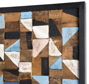 Wanddecoratie Mozzao teakhout | Macabane