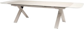 Ravi uitschuifbare dining tuintafel keramiek 240-310x105xH75 cm linen Taste 4SO