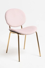 Lenor gouden fluwelen stoel