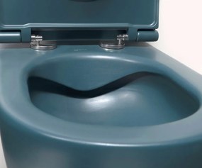 Sapho Infinity toiletpot randloos met softclose zitting petrol mat