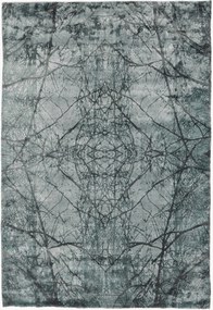 Handgeknoopt laagpolig viscose vloerkleed Aimi