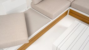 DATHO OUTDOOR Hoek Loungeset - Ibiza - Aluminium - Wit Beige - Datho Outdoor