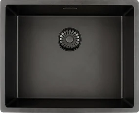 Caressi Spoelbak 54x55x22,2 cm Zwart