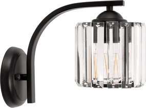 Wandlamp metaal kristal zwart APP512-1W