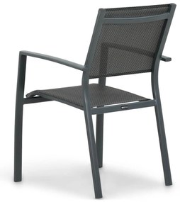 Tuinstoel stapelbaar Aluminium Grijs-antraciet Lifestyle Garden Furniture Sella