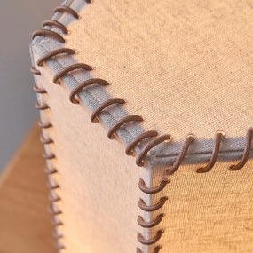 Tafellamp in eiken en linnen, SIXTA