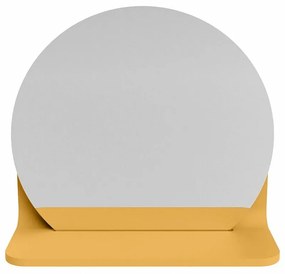 Mondiaz Spot spiegel rond Ø30cm met planchet ocher