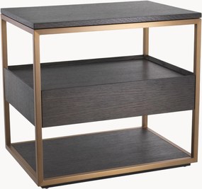 Nachtkastje Parker van metaal en hout