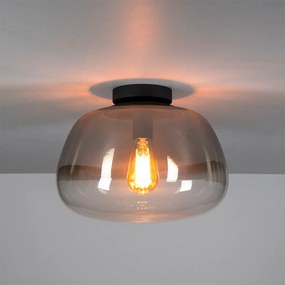 Plafondlamp Gecoat Glas Grijs