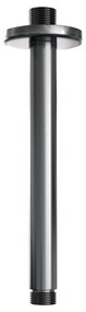 Brauer Gunmetal Edition complete inbouw regendouche met staafhanddouche, plafondarm en hoofddouche 20cm set 5 gunmetal geborsteld PVD