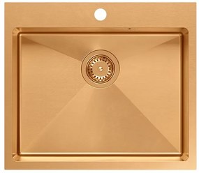 Stalen spoelbak RUSSEL 110 Copper