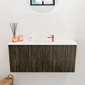 Mondiaz Joya 90cm toiletmeubel shadow met wastafel faye midden 1 kraangat talc