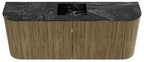 Mondiaz Joya DLux 105cm toiletmeubel ronding links/rechts dusk met wastafel faye midden 1 kraangat lava