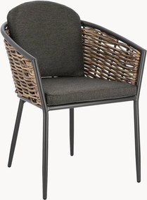 Stapelbare tuinstoelen Maribela met armleuning, 4-delig