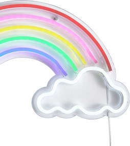 Neon wandlamp multicolor incl. LED - Rainbow