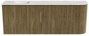 Mondiaz Joya DLux 110cm toiletmeubel ronding rechts dusk met wastafel faye links 1 kraangat ostra