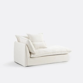 Longchair rechts in mêlee polyester, Odna