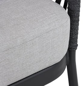 Stoel en Bank Loungeset 4 personen Aluminium/rope Grijs  Coco Puerto/Montana