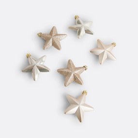 Set van 6 Kerststerren om op te hangen, Caspar