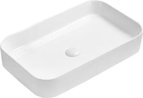 Mexen Vena opbouwwastafel 71 x 37 cm, wit - 22196000