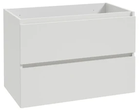 Fontana Rovigo badmeubel 80cm met witte wastafel en kraangat mat wit