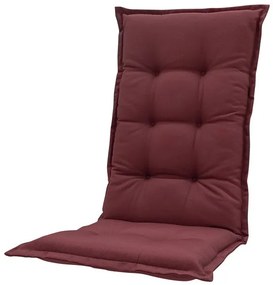 Standenstoel hoge rug kussen 123x50 cm Panama bordeaux