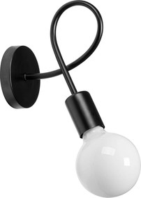 Lamp Wandlamp Metaal Loft PARADISE Zwart 392199