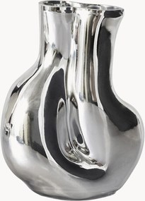 Handgemaakte glazen vaas Gleam, H 22 cm