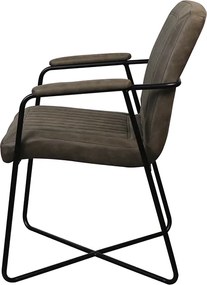 Eetkamerstoel - Henry - lederlook Soft groen