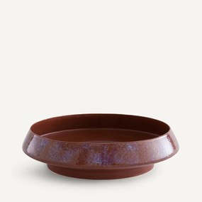 Schaal in keramiek met email , Médine