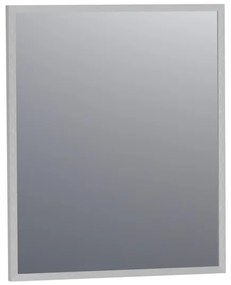 BRAUER Onyx spiegel - 60x70cm - rechthoekig - aluminium-kleurig geborsteld frame SP-ON60RHA