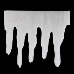 Feeric Christmas Ijspegelrand 200 x 35 cm – Sneeuwdecoratie – Polyester – Winter- en Kerstsfeer