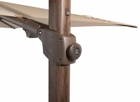 4 Seasons Outdoor Siesta PREMIUM 300 x 300 cm parasol Beach, Wegné frame Parasol   beige weerbestendig