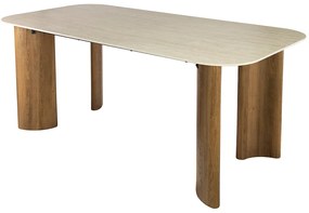 Rechthoekige Eettafel Met Ronde Hoeken - 180 X 90cm.