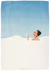 Ilustratie Bubblebath, Giselle Dekel