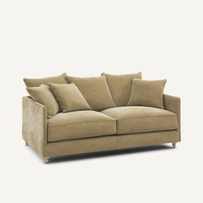 Compacte slaapbank in stonewashed fluweel, Lazare