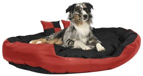 vidaXL Hondenkussen omkeerbaar en wasbaar 150x120x25 cm rood en zwart
