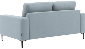 Goossens Bank Coco blauw, stof, 2,5-zits, stijlvol landelijk