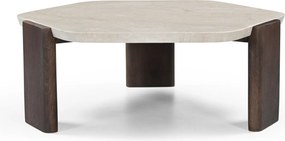 Salontafel Met Marmeren Blad - 95 X 95cm.