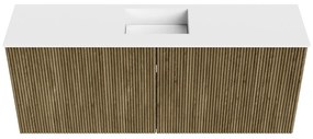 Mondiaz Joya 100cm toiletmeubel dusk met wastafel faye midden 1 kraangat talc