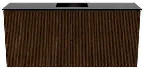 Mondiaz Joya 90cm toiletmeubel walnut met wastafel faye midden zonder kraangat urban
