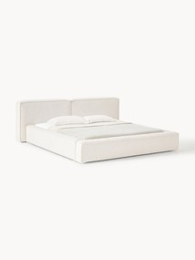 Gestoffeerd bouclé bed Lennon