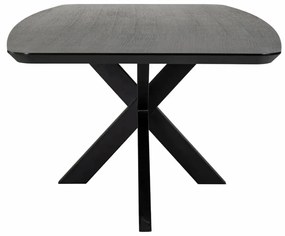 Richmond Interiors Bonvoy Eettafel Deens Ovaal Met Schuine Rand Zwart 260 Cm - 260 X 100cm.