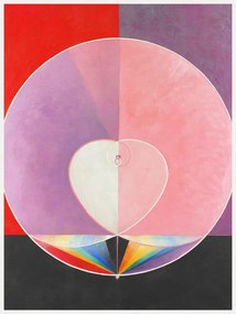 Kunstreproductie The Dove No.2 (Rainbow Abstract Heart) - Hilma af Klint