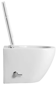 Sanigoods Pieter randloos toiletpot met bidetsproeier wit glans