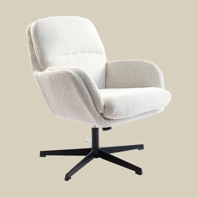 Kleine Fauteuil Beige Draaibaar